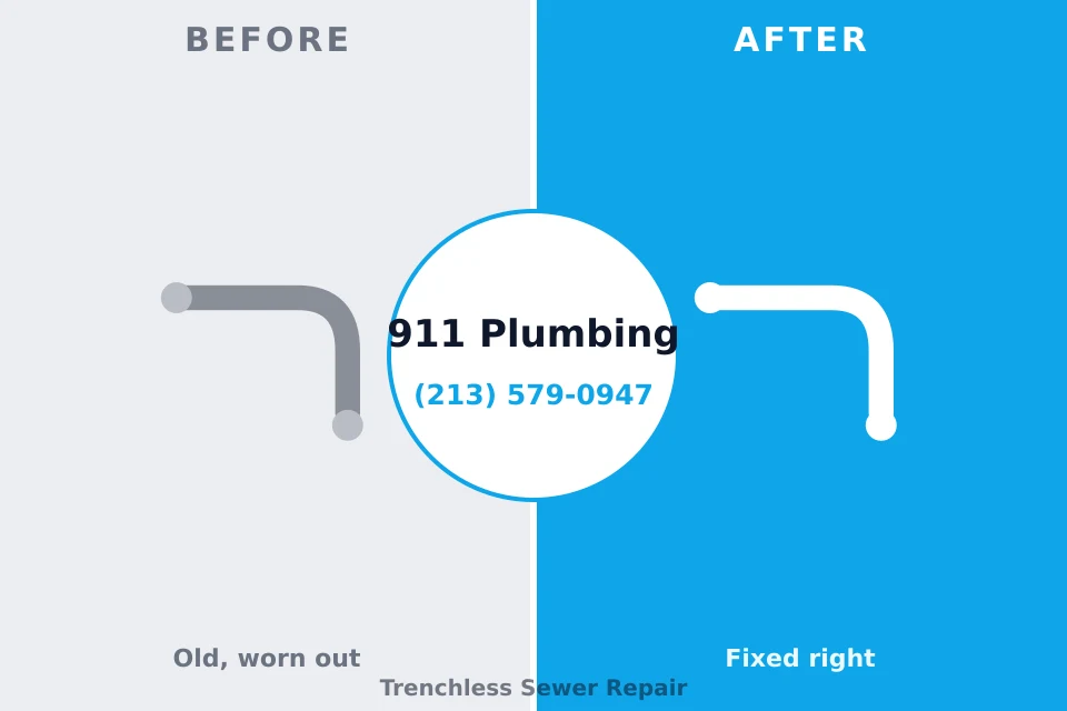Before and after: plumbing repair West Belmar, NJ